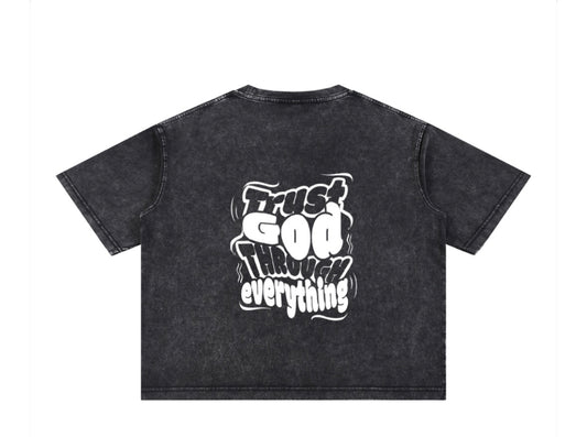 Mineral Wash Boxy Cotton T-Shirt